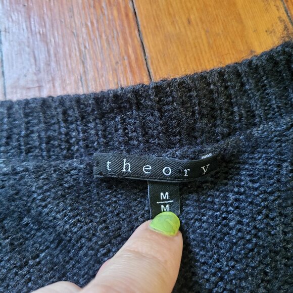 Theory Freysa Leuna Cardigan Alpaca + Silk, sz Medium - Picture 5 of 11